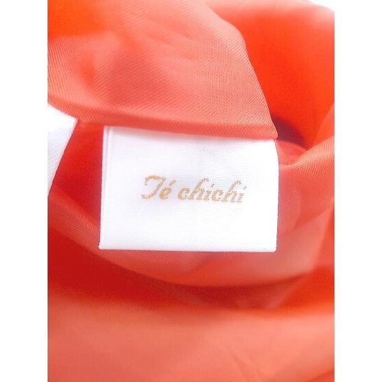 ◇ Te chichi テチチ ウエストゴム 膝下丈 ギャザー スカート サイズM オレンジ レディース P_画像4