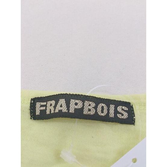 ◇ FRAPBOIS フラボア 半袖 Tシャツ カットソー サイズ1 イエロー パープル レディース P_画像3