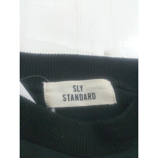 ◇ SLY STANDARD スライ スタンダード チュニック 長袖 トレーナー サイズF ブラック ホワイト レディース P_画像4