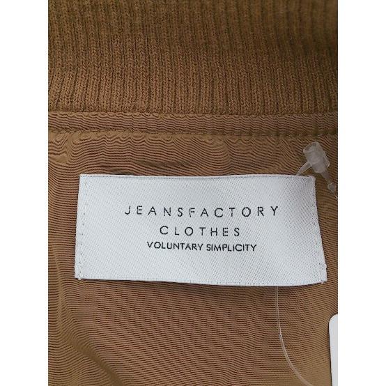 ◇ JEANS FACTORY Clothes ジーンズファクトリー キルティング ジップアップ ジャケット サイズF キャメル レディース P_画像4