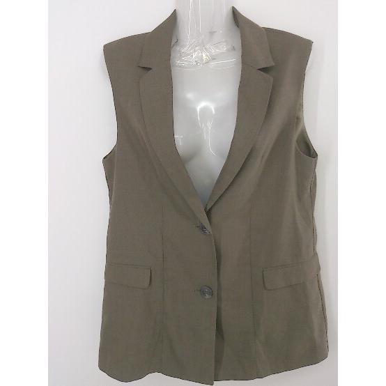 * MOUSSY Moussy no sleeve long sleeve the best gilet size F Brown lady's P