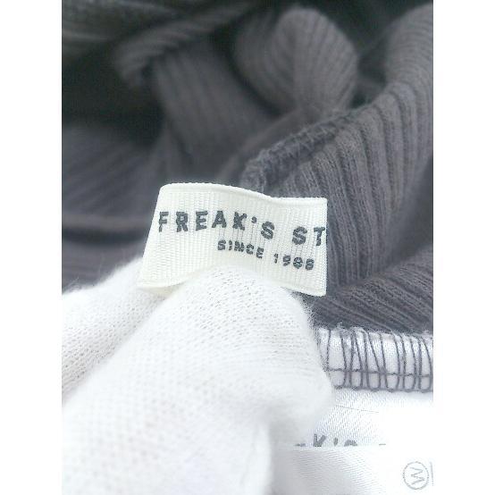 ◇ FREAK'S STORE フリークスストア コットン リボン 長袖 ニット カットソー サイズF チャコールグレー系 レディース P_画像4