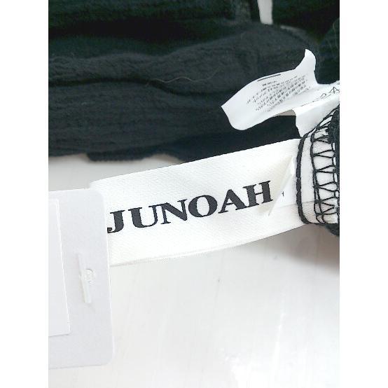 ◇ JUNOAH ジュノア 長袖 シャツ ブラウス サイズM ブラック レディース P_画像4