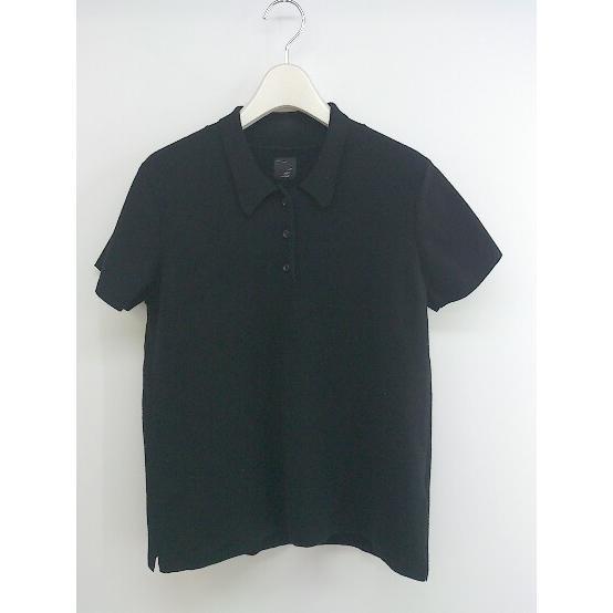 ◇ nitca ニトカ 半袖 ニット ポロシャツ サイズF ブラック レディース P