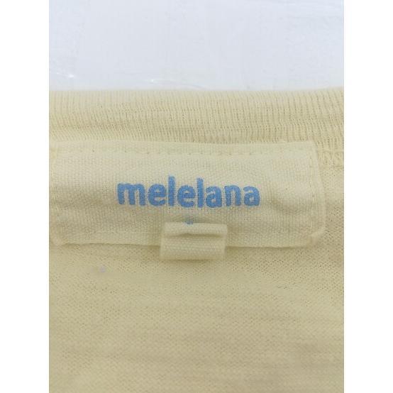 * melelana URBAN RESEARCH DOORS print short sleeves T-shirt cut and sewn size F yellow group white group lady's P