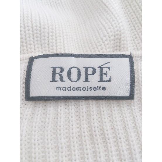 ◇ ROPE mademoiselle ロペマドモアゼル 長袖 ニット セーター サイズ38 オフホワイト系 レディース Pの画像4