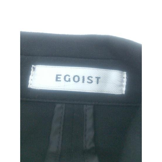 ◇ EGOIST エゴイスト 2B シングル 長袖 テーラード ジャケット ブラック レディース P_画像4