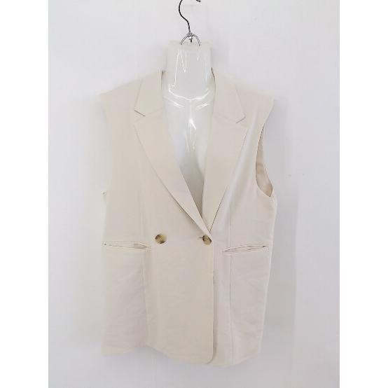 * one after another NICE CLAUP French sleeve gilet the best size F light beige group lady's P