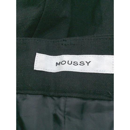 * MOUSSY Moussy linen. взрослый женщина простой ba Mu da брюки размер 2 черный женский P