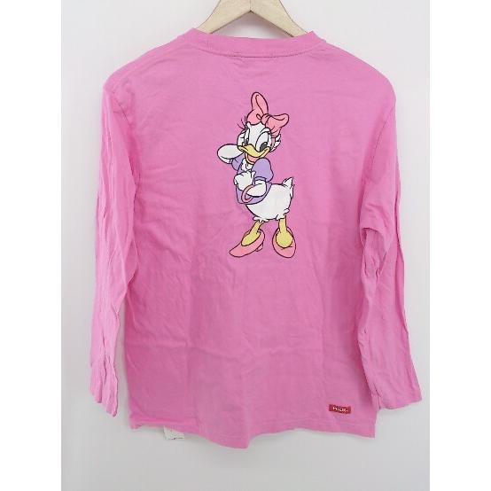 ◇ MILKFED. × Disney ディズニー デイジー プリント 長袖 Tシャツ カットソー サイズONE ピンク レディース P_画像2