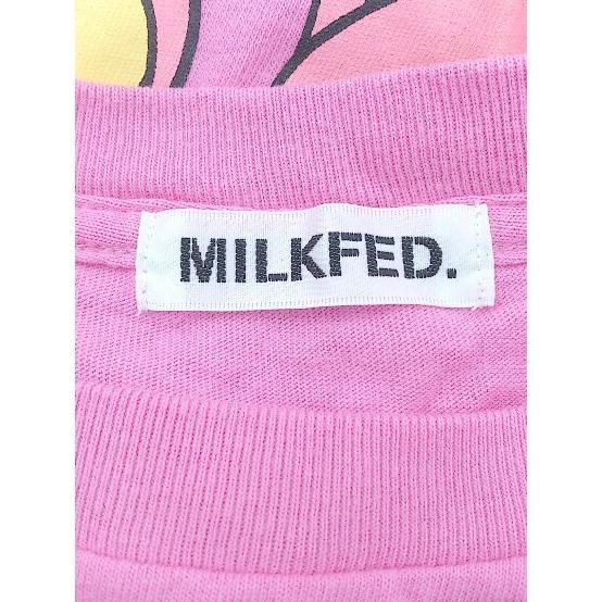 ◇ MILKFED. × Disney ディズニー デイジー プリント 長袖 Tシャツ カットソー サイズONE ピンク レディース P_画像3