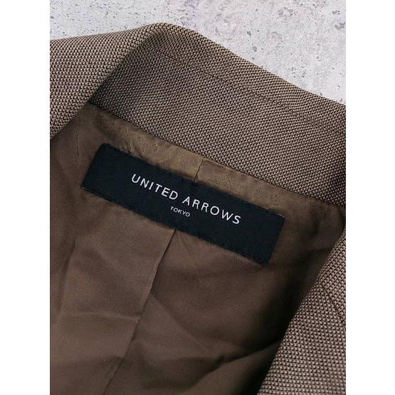 ◇ UNITED ARROWS ユナイテッドアローズ 1B 長袖 テーラード ジャケット サイズ38 ベージュ系 レディース_画像4