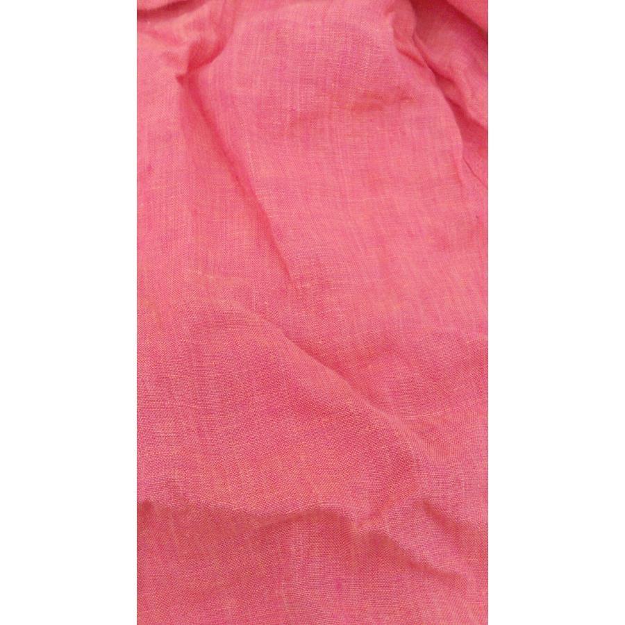 ◇ INED × TESSITURA MONTI リネン100% 涼しげ 長袖 シャツ ブラウス サイズ9 ピンク系 レディース P_画像6