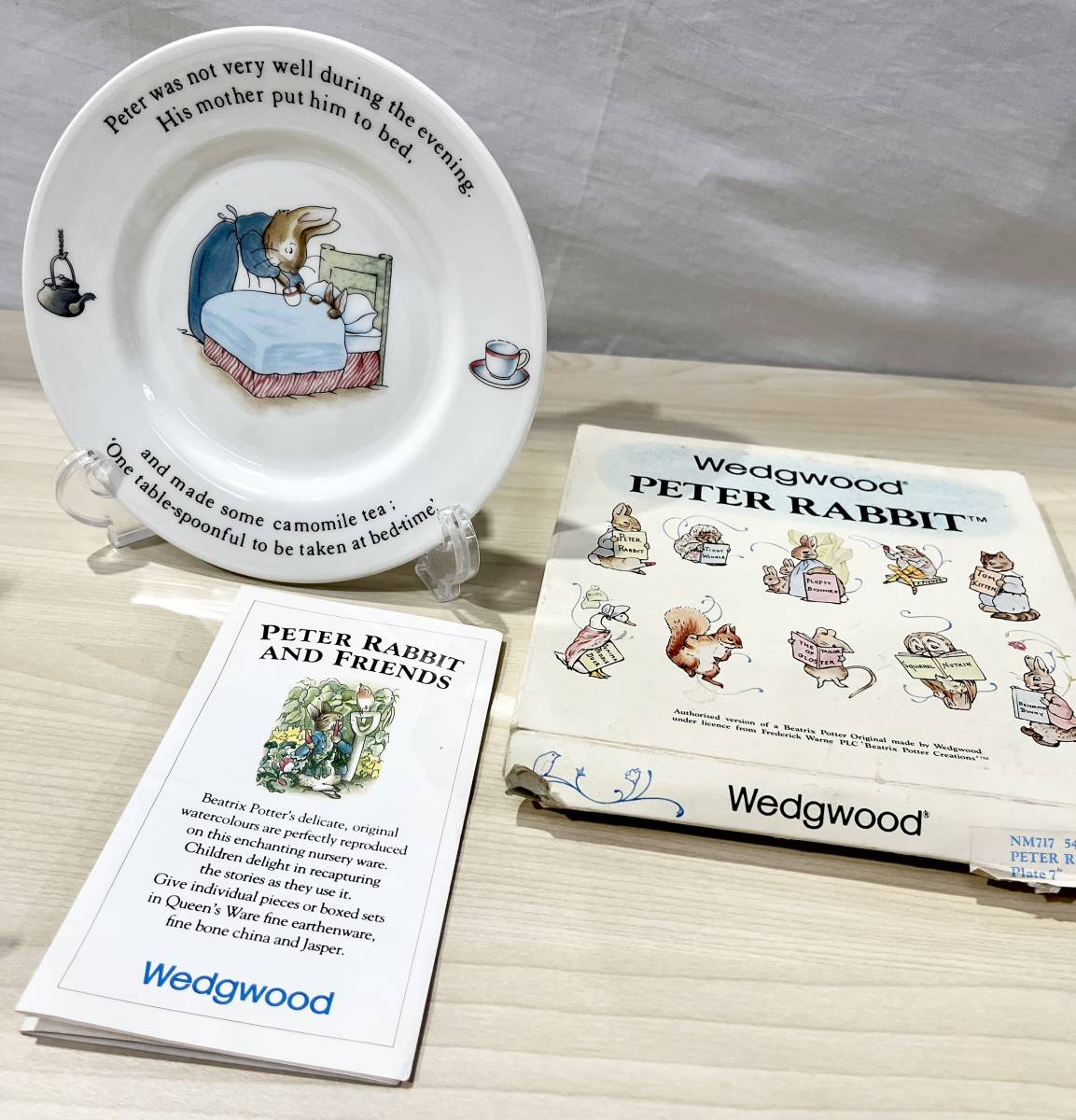 蘇さ(HaY112)　ピーターラビット　ウェッジウッド　Wedgwood　プレート　マスコット　箸置き　おまとめ　中古品　100サイズ_画像9