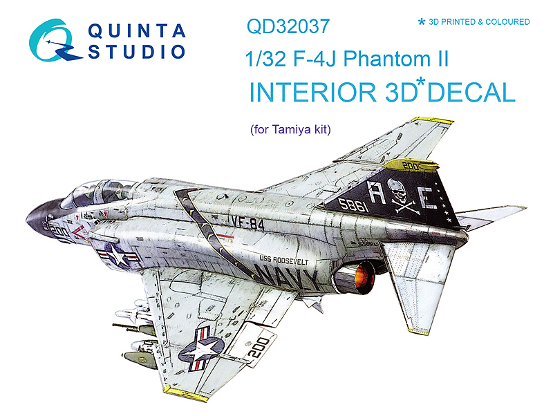 QUINTA STUDIO(QD32037)1/32 F-4J ファントムII用内装3Dデカール (タミヤ用)の画像2