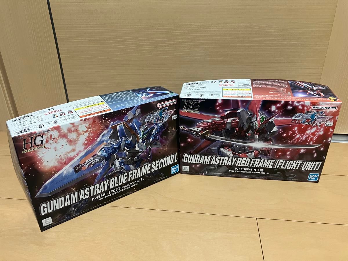 ブルーフレーム　レッドフレーム 2点セット　HGUC ガンダムSEEDDESTINY ガンプラ　未組立