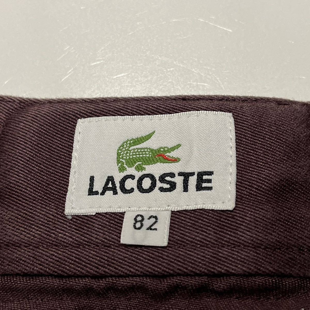 LACOSTE ラコステ カラーパンツ コットンツイルパンツ 82の画像9