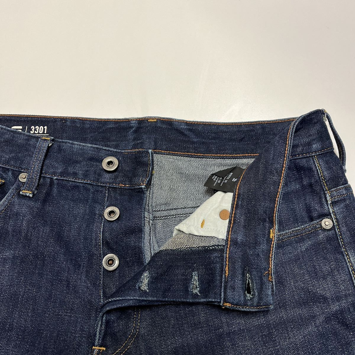 G-STAR RAW ジースターロウ 3301 テーパードジーンズ デニムパンツ W32 L32_画像6