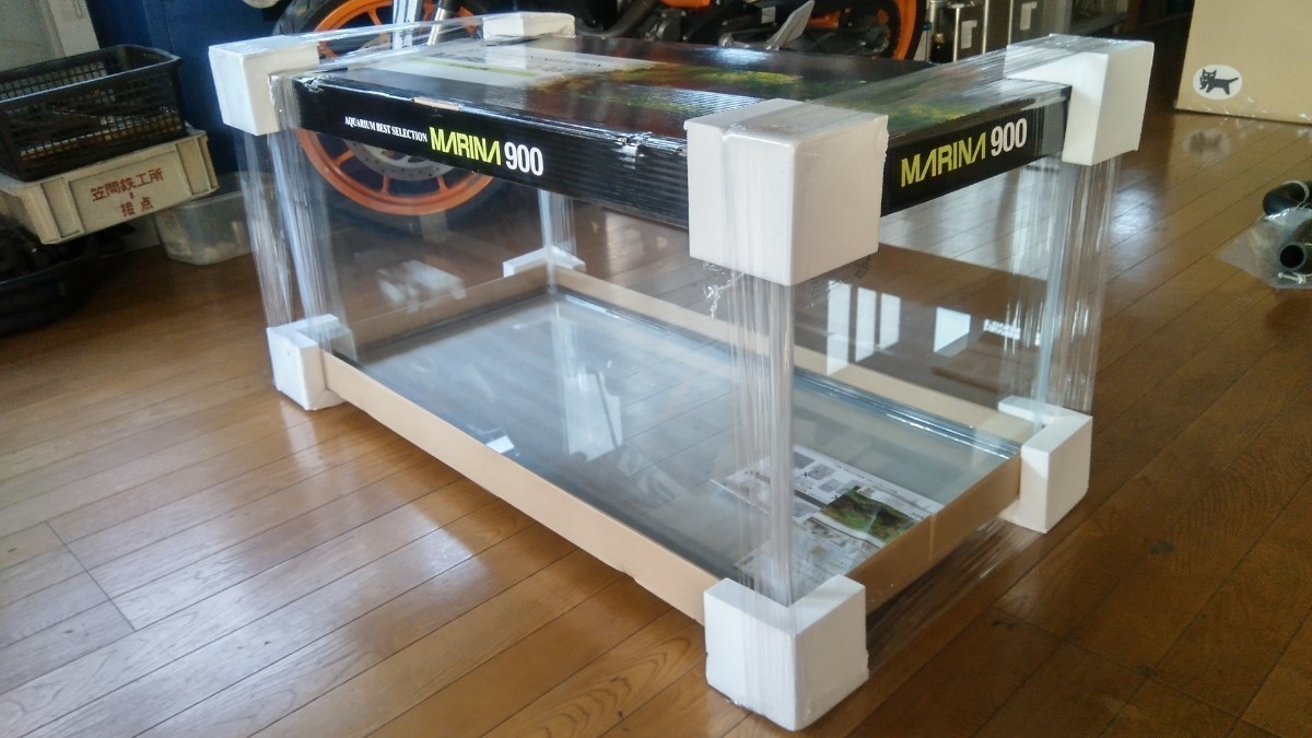 GEX Marina 900 MR-13/90cm стекло аквариум (W90cmxD45cmxH45cm)+ стекло крышка каждый 2 листов (90-E.D) есть не использовался новый товар 