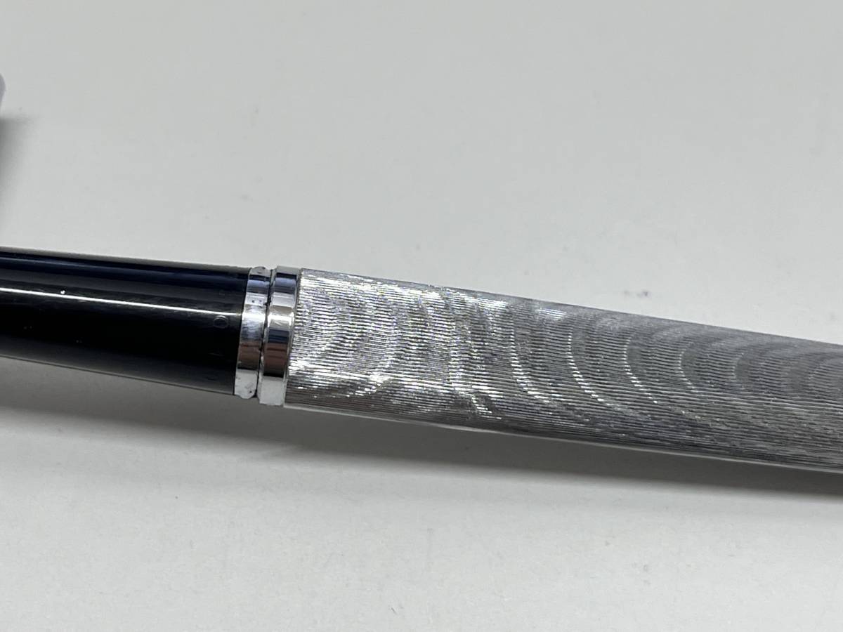 1円スタート!!WATERMAN　ウォーターマン C/F 万年筆　シルバー ペン先18K 筆記未確認　筆記具　文房具　現状品◆1-4_画像3