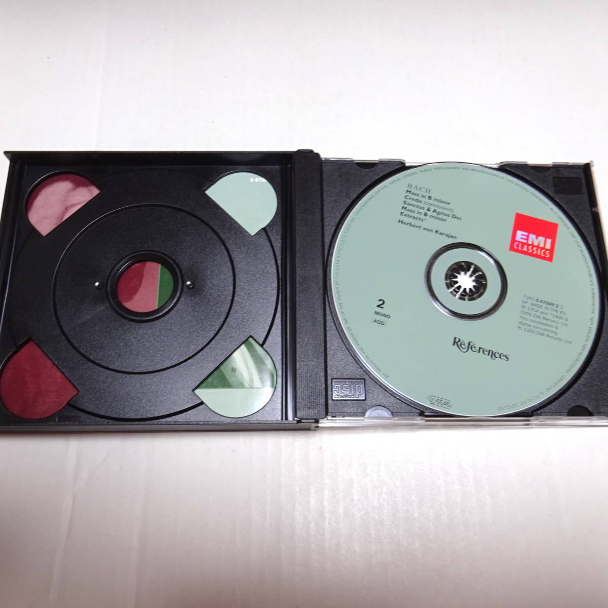 輸入盤/2CD「J.S.バッハ：ミサ曲 ロ短調」ゲッダ/シュヴァルツコップ/カラヤン_画像4