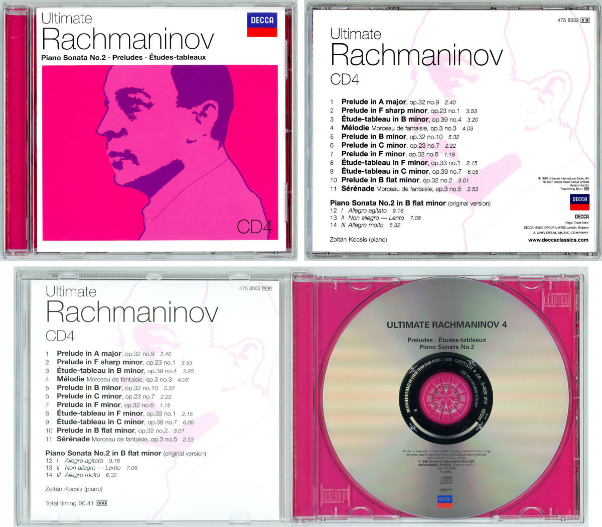 Ultimate Rachmaninoff, Box Set, 5CDs, 輸入盤 (Decca)の画像9