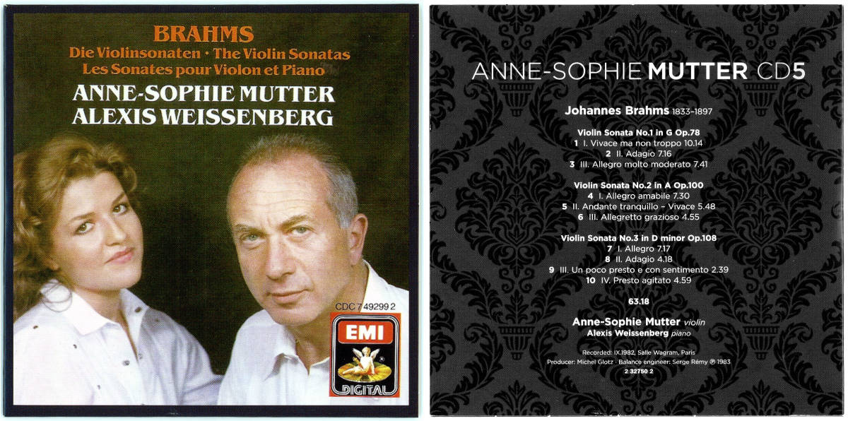 Anne-Sophie Mutter - 5 Classic Albums, Box Set, 5CDs, 輸入盤 (EMI Classics)の画像8