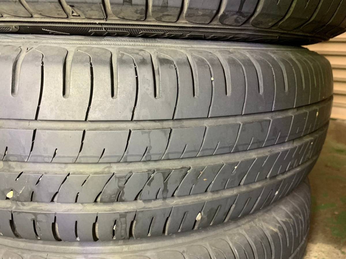 Y1048 165/70R14 81S DUNLOP ダンロップ ENASAVE EC204 2022年 PCD100 4H 4.5J 4本セット キャップ付き_画像4