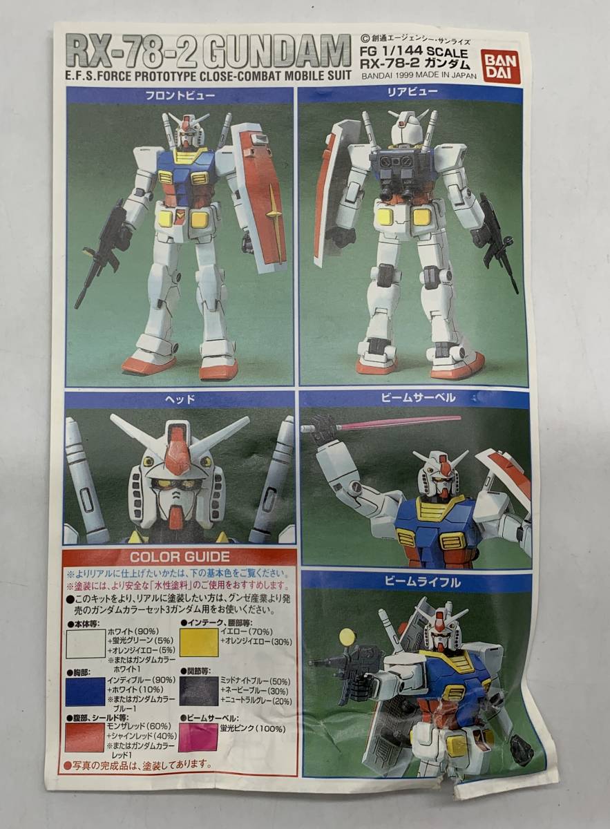 ジャンク 機動戦士ガンダム 電撃ホビーマガジン 創刊1周年記念 RX-78-2 ガンダム コーティングバージョン ※箱状態激悪_画像6