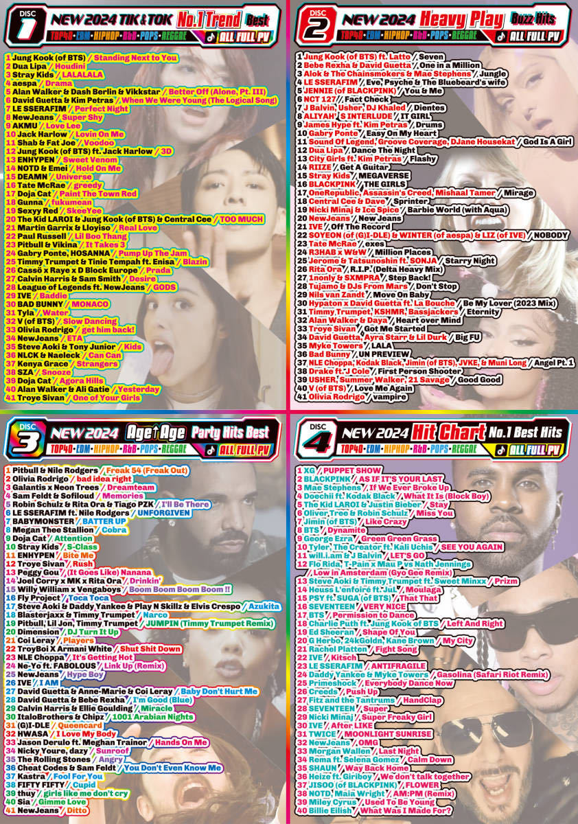 【洋楽DVD】1月発売 2024 TikTok Awards 超最新バズヒット K-POP 正規版 Jung Kook・AKMU・Dua Lipa・Stray Kids・aespa・David Guetta_画像2
