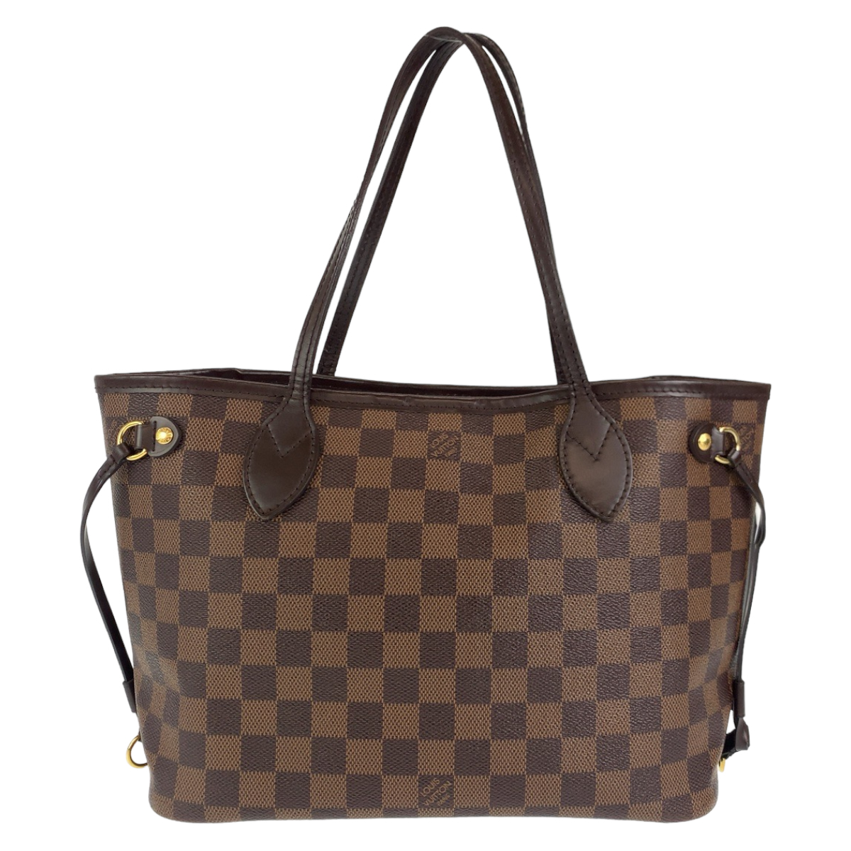 LOUIS VUITTON ルイヴィトン ダミエ ネヴァーフルPM ブラウン ゴールド金具 PVC N41359 ショルダーバッグ トートバッグ レディース 404327_画像2