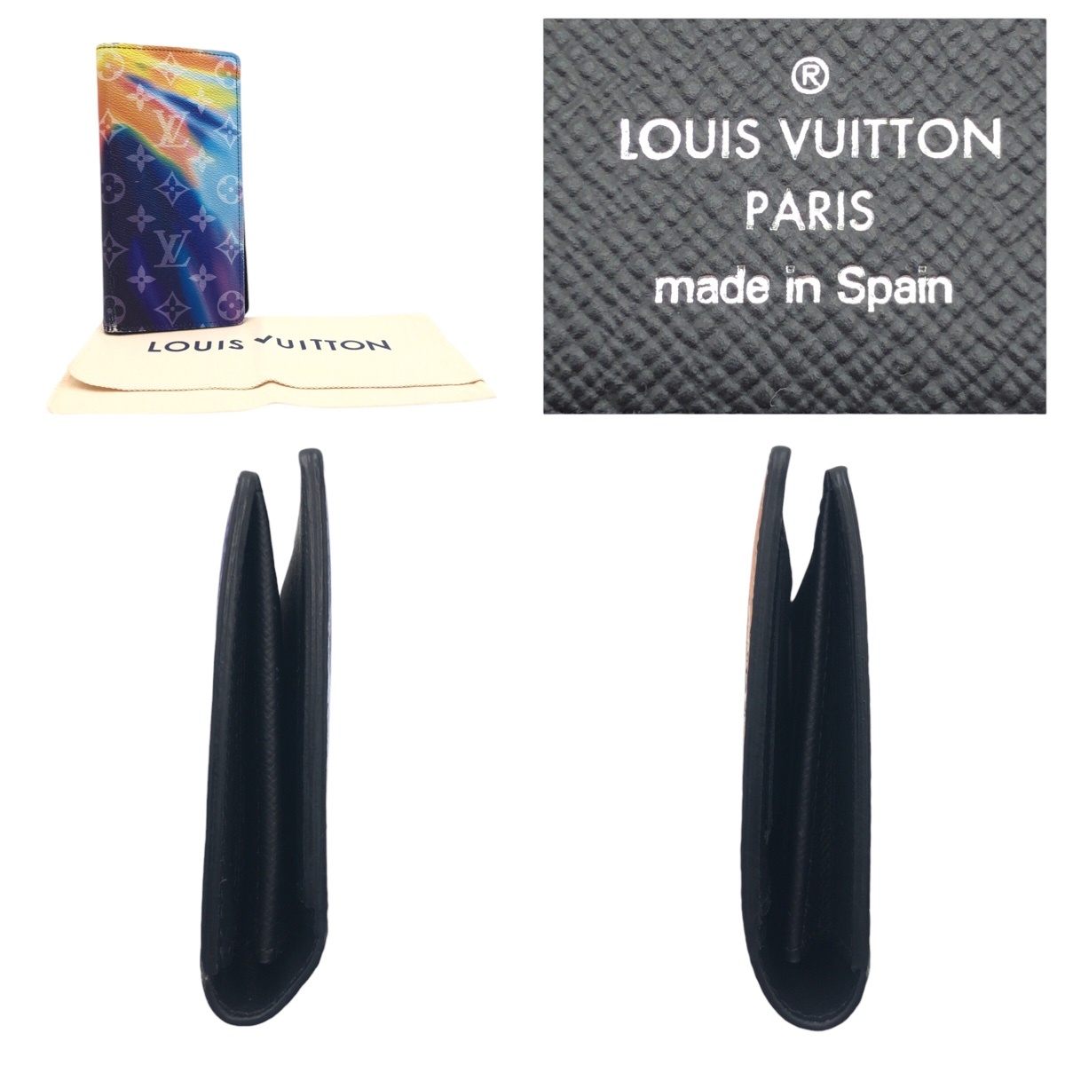 LOUIS VUITTON ルイヴィトン モノグラム サンセット ジッピーウォレット ポルトフォイユ・ブラザ PVC M80956 長財布 メンズ 404625_画像4