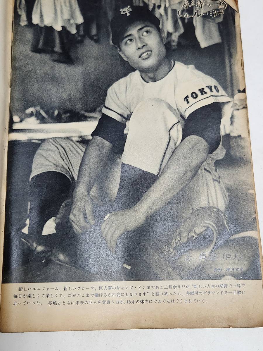 ５９　昭和34年1月7日号　週刊サンケイスポーツ　杉下茂　大毎葛城　姫ゆり子　堀内庄　中西太　王貞治　_画像9