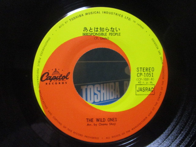  beautiful record wild * one zWILD ONES... is heart. .c/w after .. not EP.... bird ..... rice field .. Watanabe .. Tokai ..