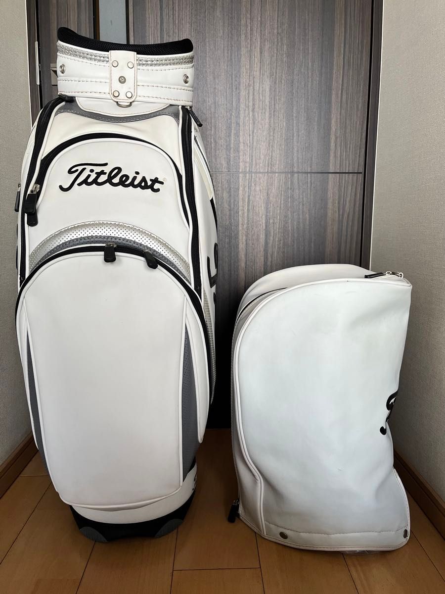 Titleist☆タイトリスト☆ゴルフバック☆フードなし☆白 Titleist☆タイトリスト☆ゴルフバック☆フードなし☆白