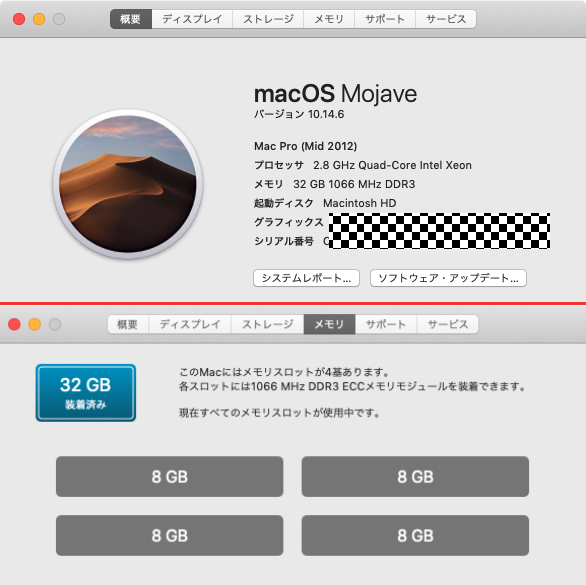 Apple Mac Pro 2010 プロセッサトレイ 4コアXEON & 32GB ECC Registeredメモリ搭載CPUライザーボード OS X Mojave対応 純正品_画像2