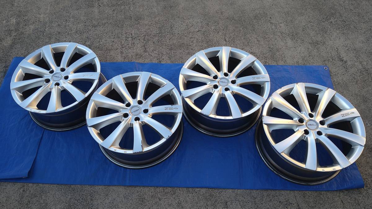 Weds ZEA STYLE FN 19インチ 8J＋40 PCD114.3 5H ハブ73ｍｍ 4本セット_画像1