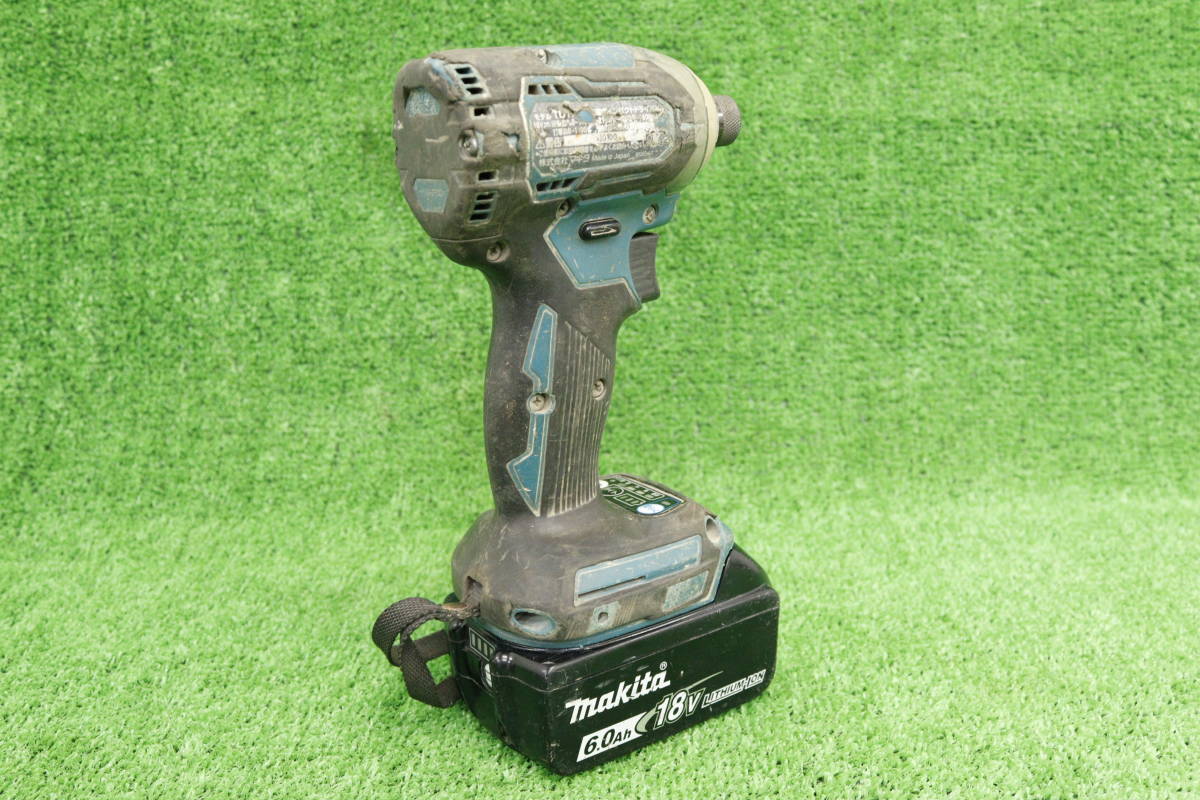 1000円～売り切り!!makita マキタ 充電式インパクトドライバ バッテリー 充電器 ケースセット 1H779_画像4