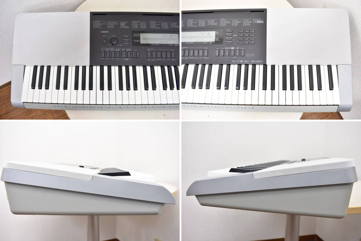 【引取可/福岡市博多区】 CASIO WK-220 カシオ ベーシックキーボード 76鍵盤 電子楽器 12I064の画像3