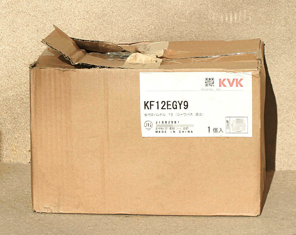 ■ KVK 浴室用水栓 KF12EGY9 デッキ形2ハンドルシャワー_画像1