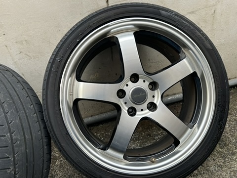 中古　225/40R18　ブルアースES・KIRCHEISホイール4本セット　18インチ　7.5J_画像3