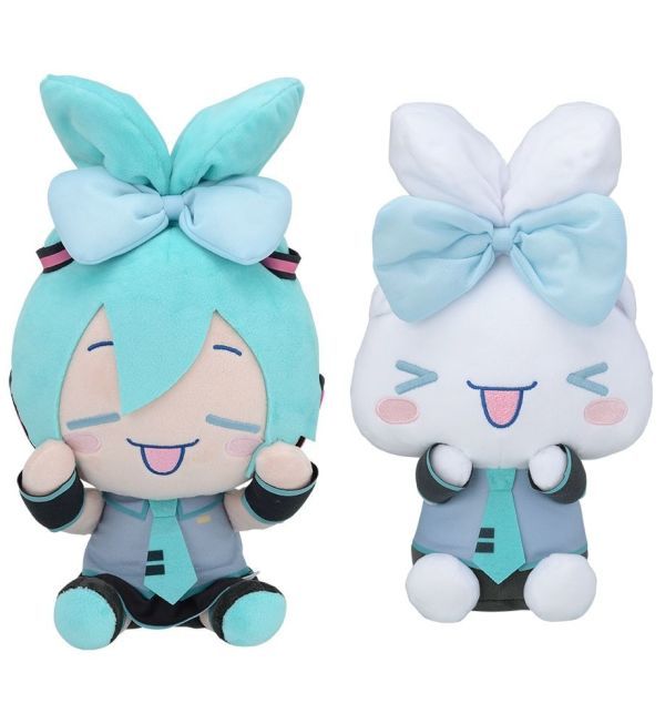 Hatsune Miku soft toy figure set 初音ミク ぬいぐるみ 初音ミク×シナモロール M セット 初音 ミク 未来 VOCALOID ボカロ Cinnamoroll_画像1