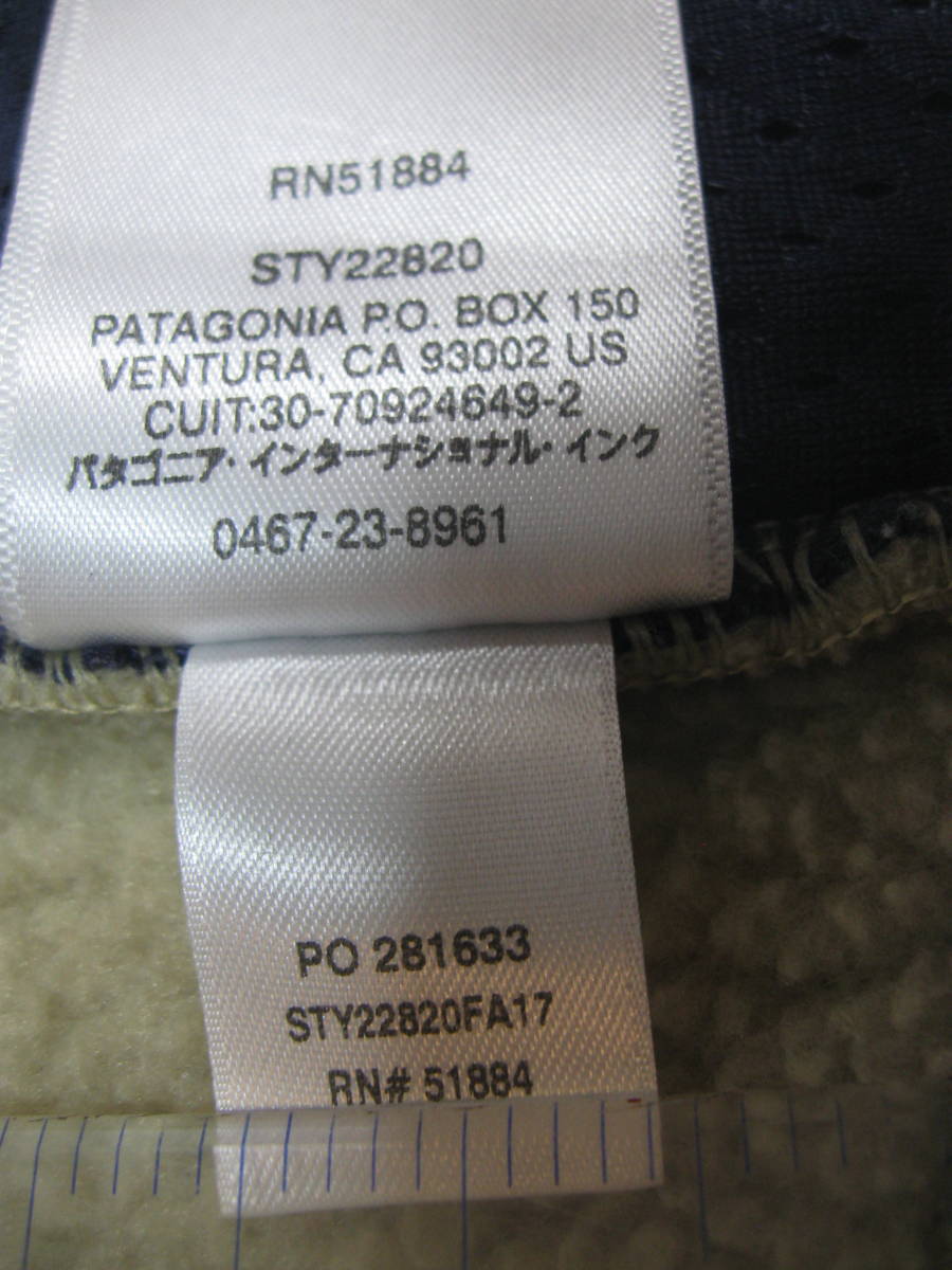 753. 人気のpatagonia パタゴニア レトロパイルベスト ELKH us M (JP L ) 22820FA17　2017年製 フリース　同日落札同梱可能_画像9