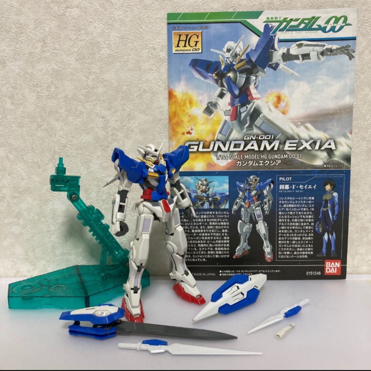 cfガンプラ完成品ジャンク 機動戦士ガンダムOO HG 1/144 ガンダムエクシア バンダイ プラモデル