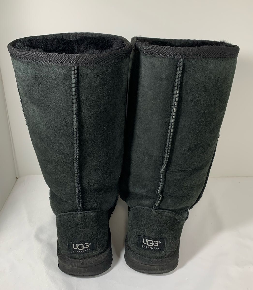 UGG アグ ロングブーツ ムートンブーツ 黒　ブラック　24cm US7