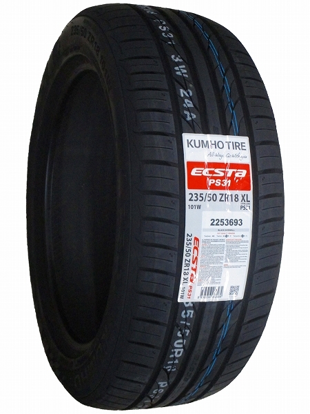 4本セット 235/50R18 2023年製造 新品サマータイヤ KUMHO ECSTA PS31 送料無料 クムホ エクスタ 235/50/18_画像3