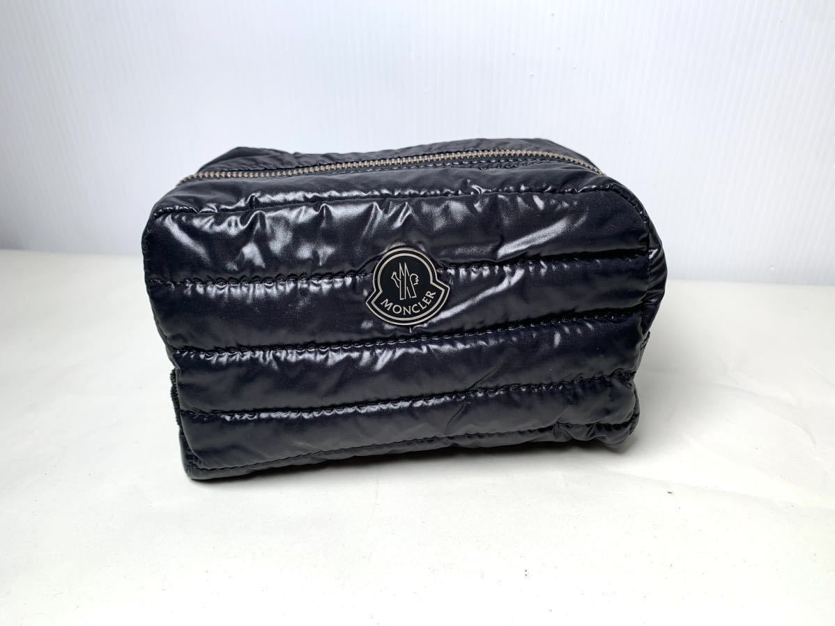 1円 □美品□ MONCLER モンクレール ナイロン キルティング コスメ