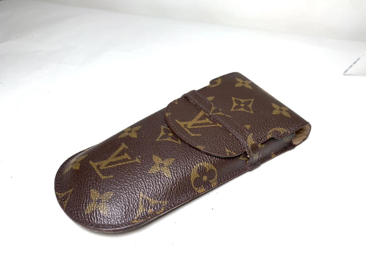 84 1円 ■外観美品■ LOUIS VUITTON ルイヴィトン M62970 モノグラム エテュイ リュネット ラバ メガネケース 眼鏡入れ ブラウン系_画像4