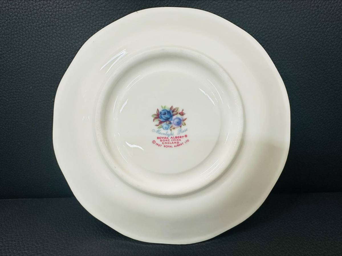 ◇◆3045a　英国製　ROYAL ALBERT　ロイヤルアルバート　 ムーンライトローズ　ティーカップ＆ソーサー　2客セット　保管品◆◇_画像8