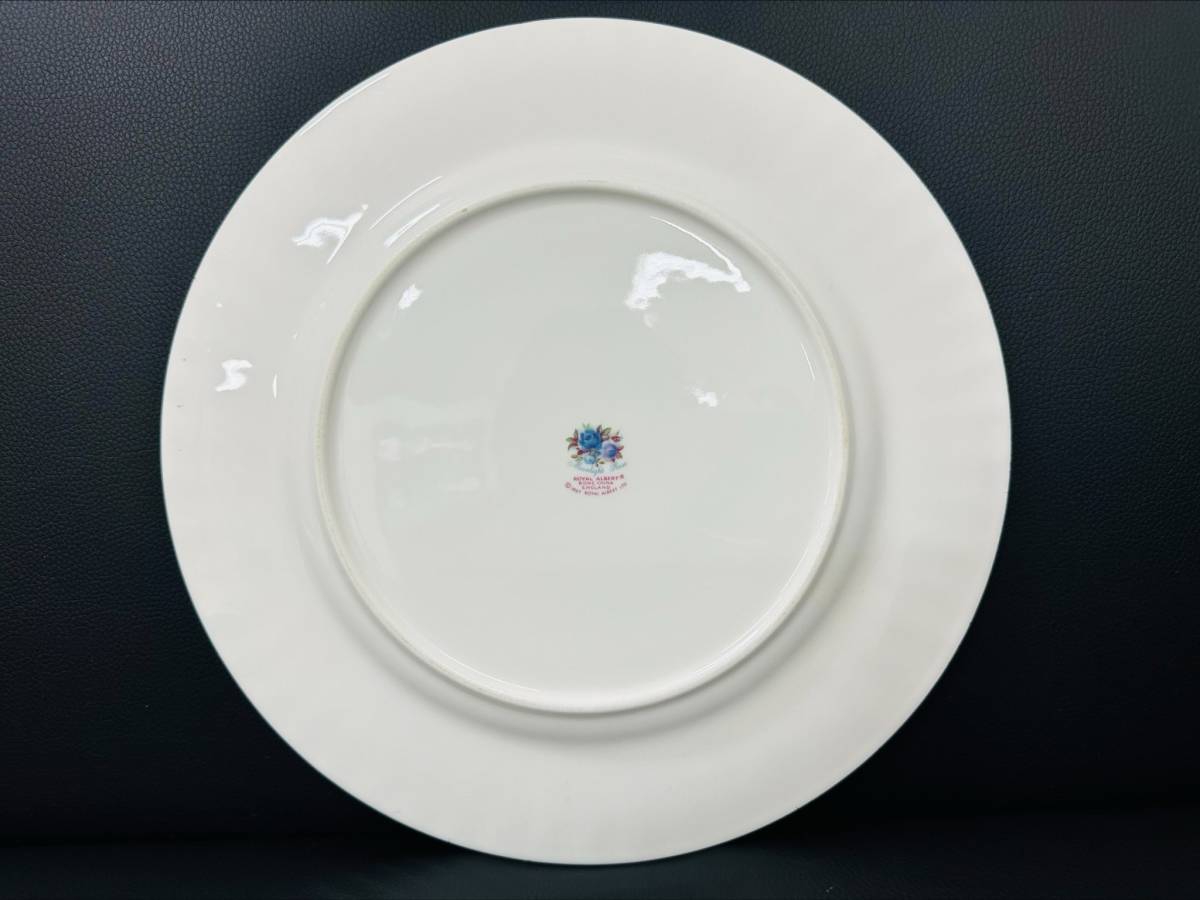 ◇◆3043a　英国製　ROYAL ALBERT　ロイヤルアルバート　 ムーンライトローズ　プレート　26.5cm　2客セット　保管品◆◇_画像8